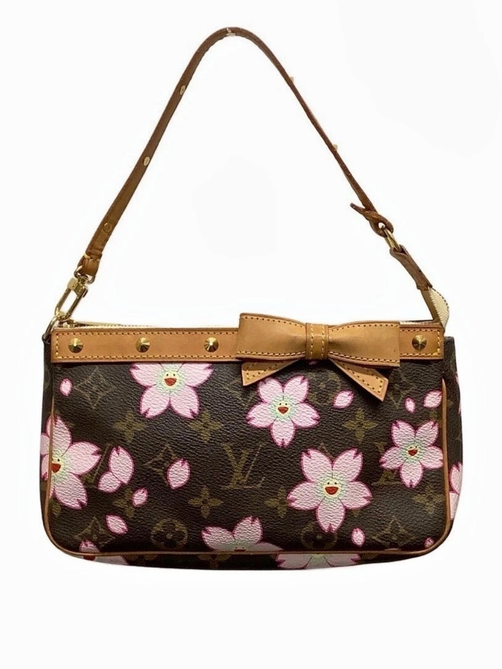 Louis Vuitton x Takashi Murakami Monogram Cherry Blossom Pochette Accessoires